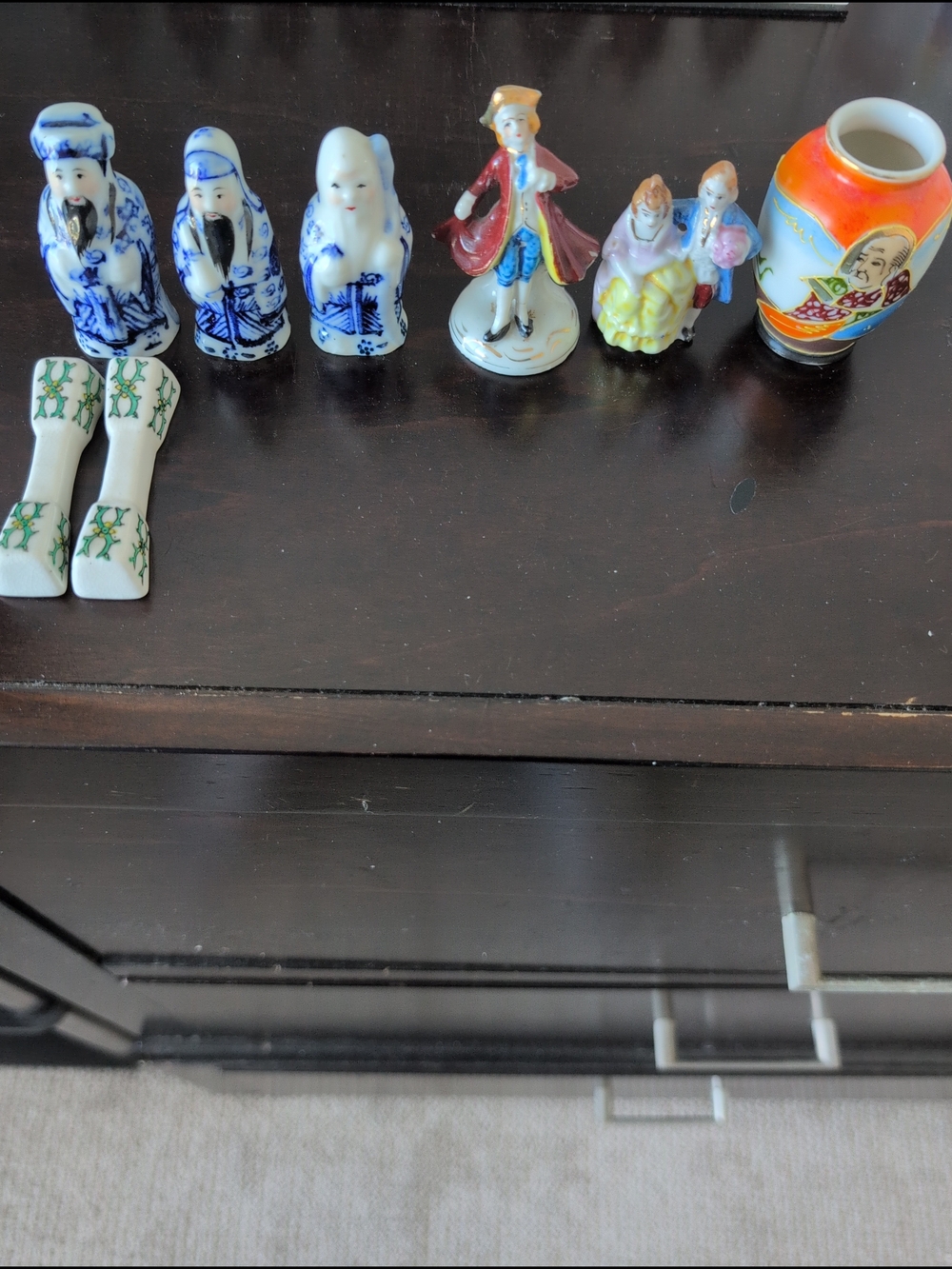 Vintage Made in Occupied Japan Porcelain Lot - 5 Figurines & 1 Vase